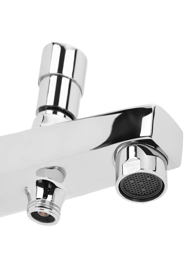 Hindware Italian Collection F360010CP Element Bath Spout with Tip Ton (Water Diverter to Hand Shower), Brass with Chrome Finish - Image 4